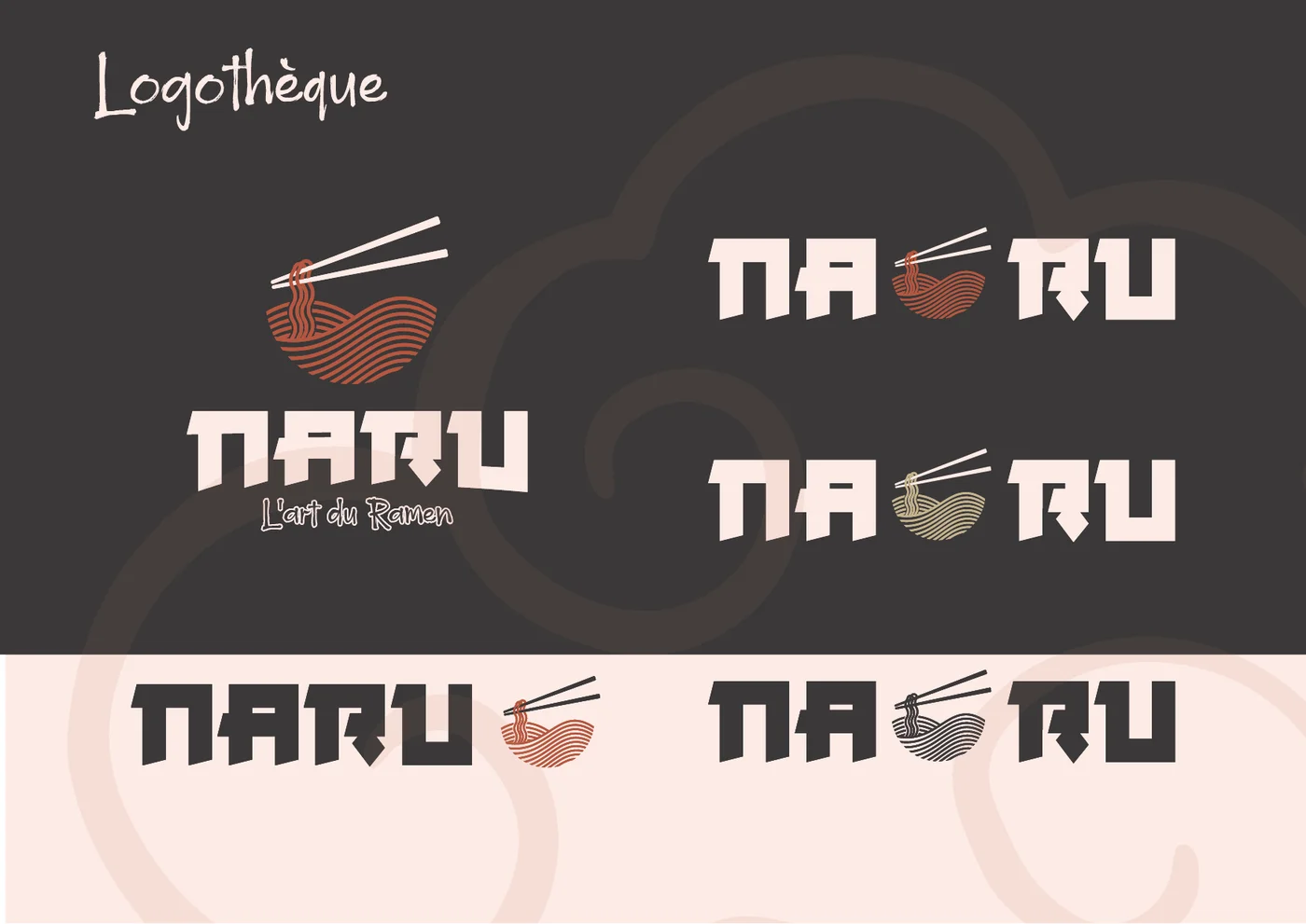 NARU, logothèque et déclinaisons