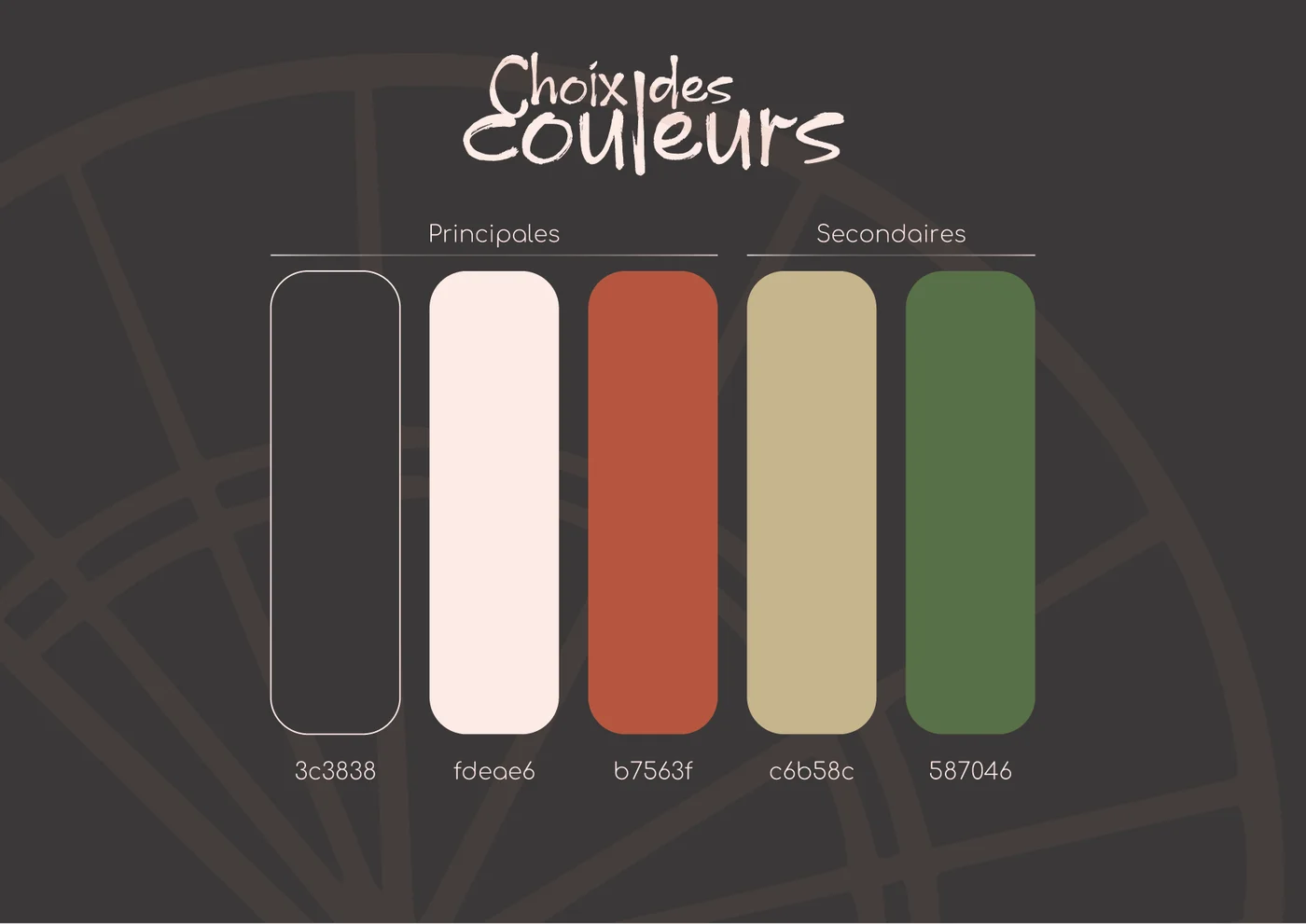 NARU, palette de couleurs
