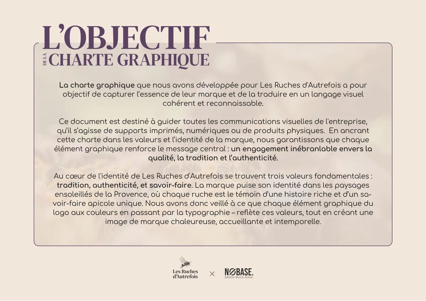 Les Ruches d'Autrefois, univers de marque